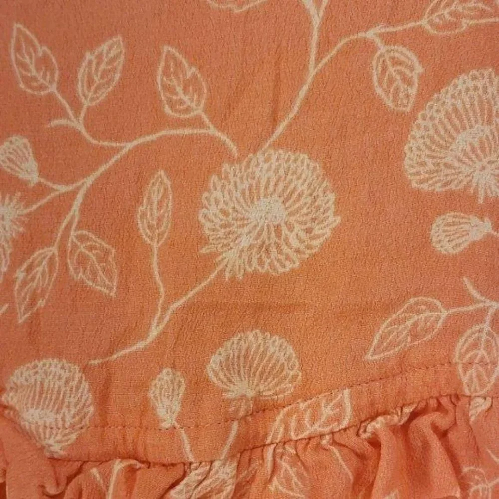 Osh kosh Genuine Kids 18 months Orange Fall Floral Infant Top blouse peplum bott